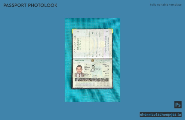 Beispielansicht eines Passfotos für den Irak